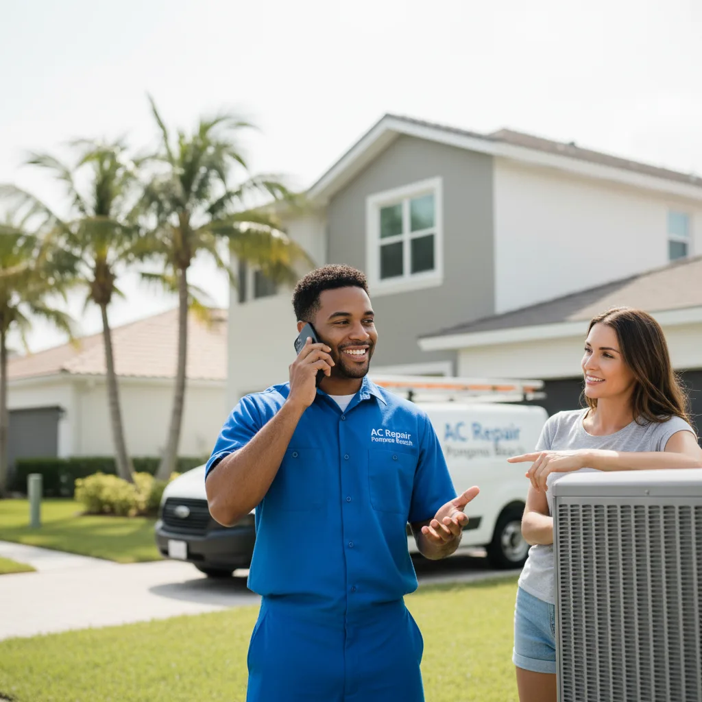 AC Repair Pompano Beach customer support in Galveston